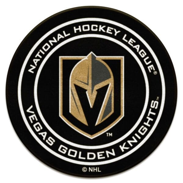 Vegas Golden Knights Hockey Puck Rug 27in. Diameter 22915 1 scaled