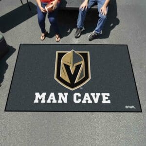 Vegas Golden Knights Man Cave Ulti-Mat Rug - 5ft. x 8ft.-22898