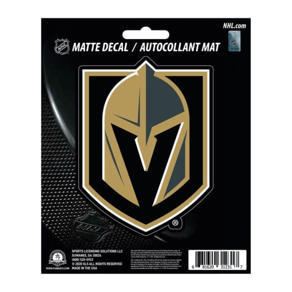 Vegas Golden Knights Matte Decal Sticker 61308 1 scaled