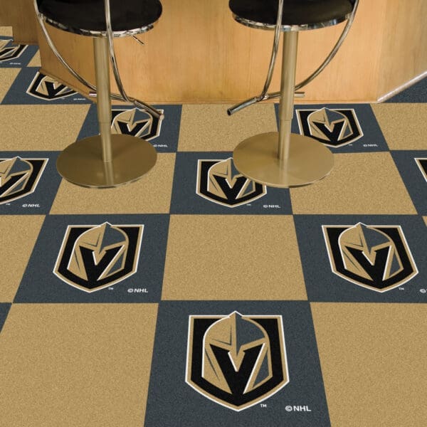 Vegas Golden Knights Team Carpet Tiles - 45 Sq Ft.-22900
