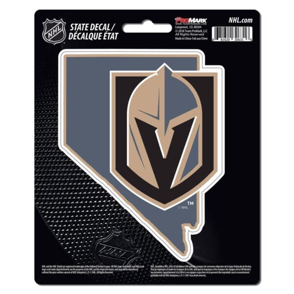 Vegas Golden Knights Team State Shape Decal Sticker 61319 1
