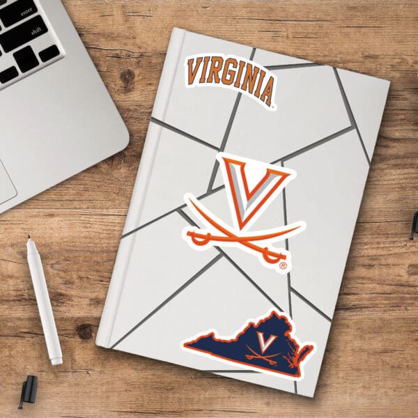 Virginia Cavaliers 3 Piece Decal Sticker Set