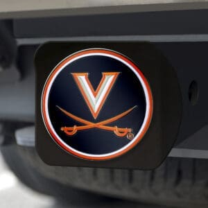Virginia Cavaliers Black Metal Hitch Cover - 3D Color Emblem
