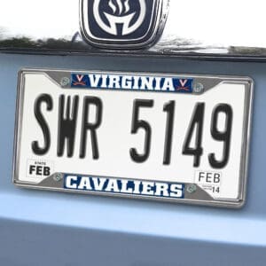Virginia Cavaliers Chrome Metal License Plate Frame