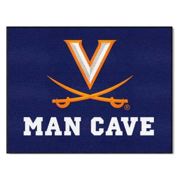 Virginia Cavaliers Man Cave All Star Rug 34 in. x 42.5 in 1 scaled