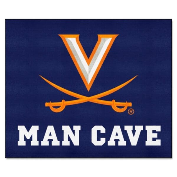 Virginia Cavaliers Man Cave Tailgater Rug 5ft. x 6ft 1 scaled