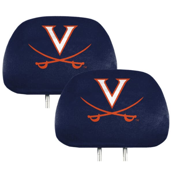Virginia Cavaliers Printed Head Rest Cover Set 2 Pieces 1 scaled