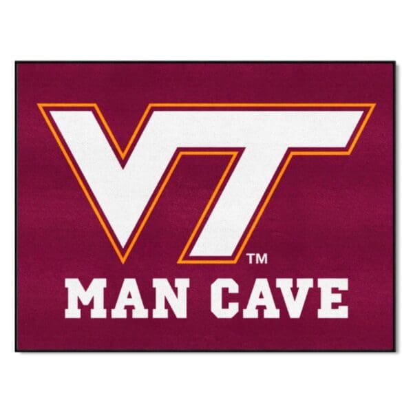 Virginia Tech Hokies Man Cave All Star Rug 34 in. x 42.5 in 1 scaled