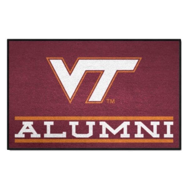 Virginia Tech Hokies Starter Mat Accent Rug 19in. x 30in. Alumni Starter Mat 1 scaled