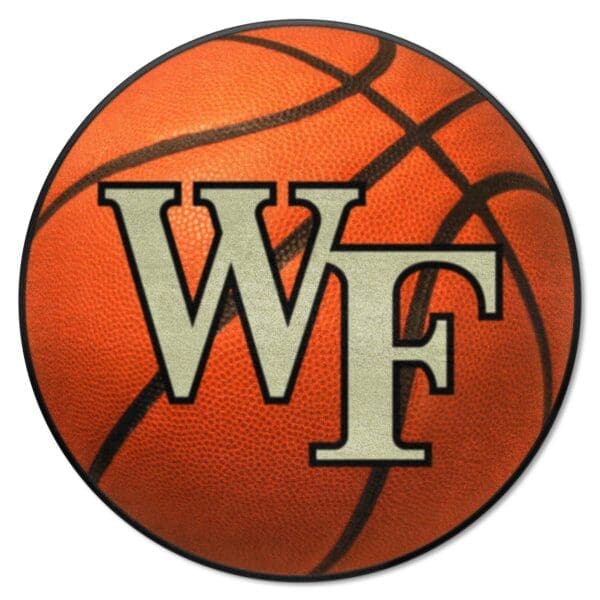Wake Forest Demon Deacons Basketball Rug 27in. Diameter 1 scaled