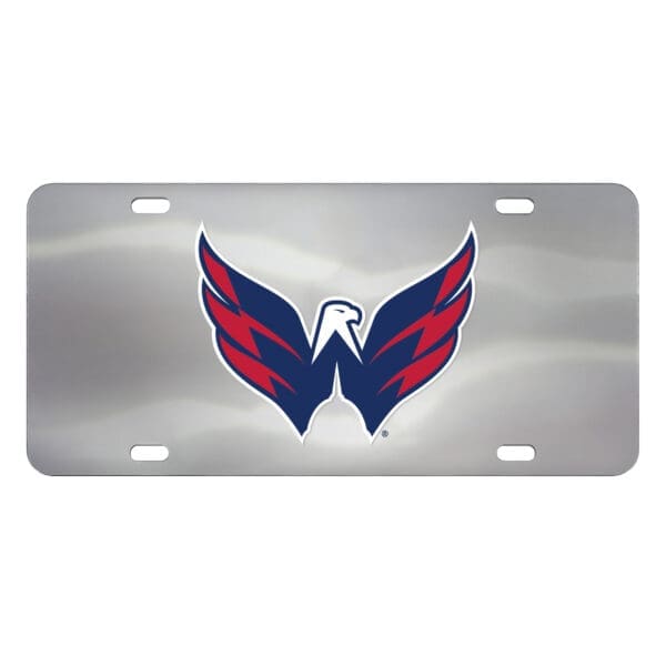 Washington Capitals 3D Stainless Steel License Plate 27551 1