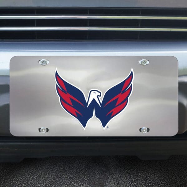 Washington Capitals 3D Stainless Steel License Plate-27551