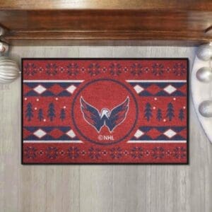 Washington Capitals Holiday Sweater Starter Mat Accent Rug - 19in. x 30in.-26873