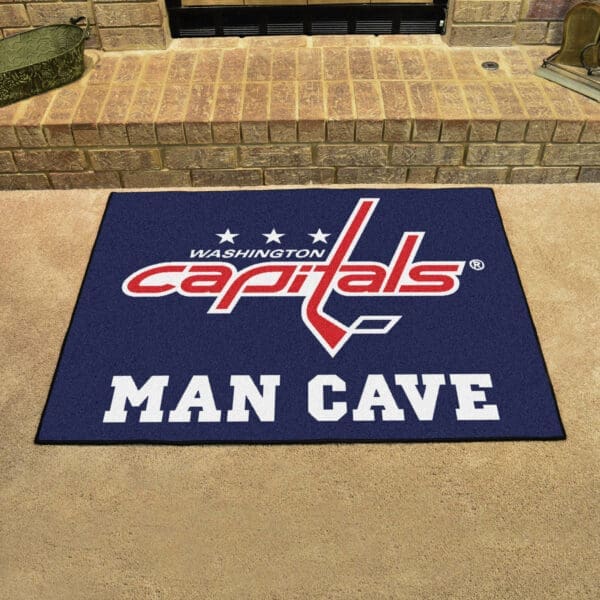Washington Capitals Man Cave All-Star Rug - 34 in. x 42.5 in.-14501