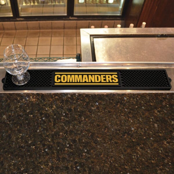 Washington Commanders Bar Drink Mat - 3.25in. x 24in.