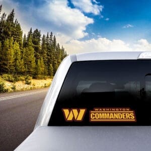 Washington Commanders Commanders 2 Piece Team Slogan Decal Sticker Set