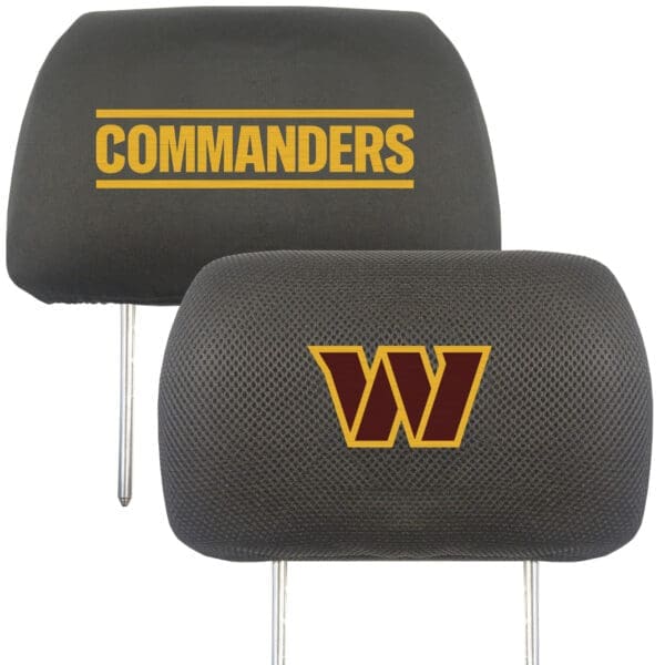 Washington Commanders Embroidered Head Rest Cover Set 2 Pieces 1