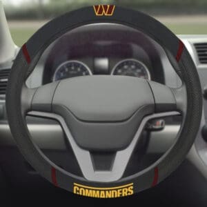 Washington Commanders Embroidered Steering Wheel Cover