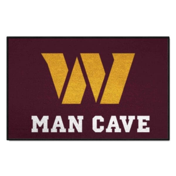 Washington Commanders Man Cave Starter Mat Accent Rug 19in. x 30in 1 scaled