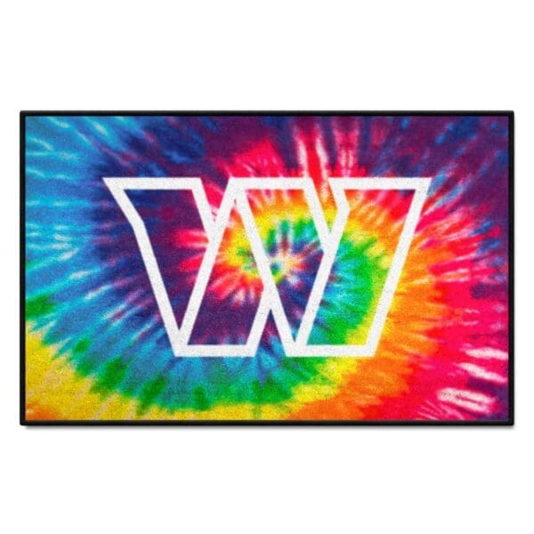 Washington Commanders Tie Dye Starter Mat Accent Rug 19in. x 30in 1 scaled