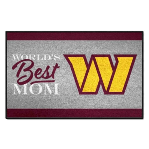 Washington Commanders Worlds Best Mom Starter Mat Accent Rug 19in. x 30in 1 scaled