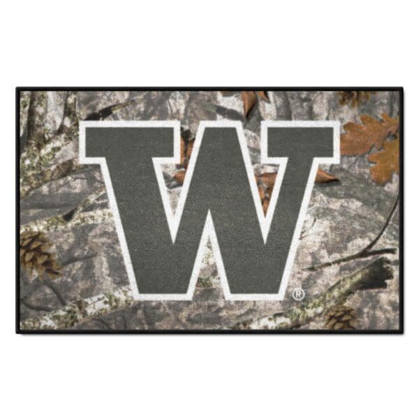 Washington Huskies Camo Starter Mat Accent Rug 19in. x 30in 1 scaled