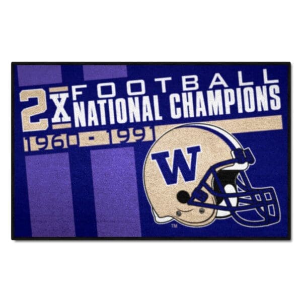 Washington Huskies Dynasty Starter Mat Accent Rug 19in. x 30in 1 scaled