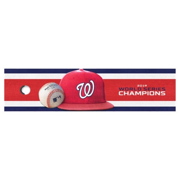 Washington Nationals 2019 World Series Champions Putting Green Mat 1.5ft. x 6ft 1 scaled