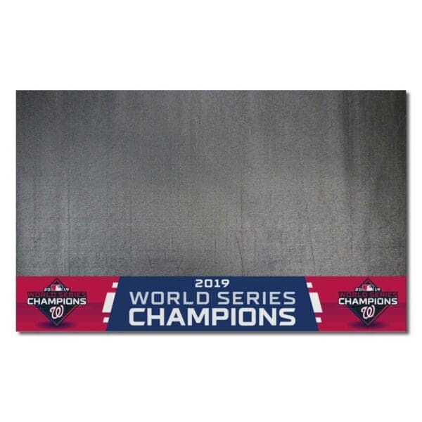 Washington Nationals 2019 World Series Champions Vinyl Grill Mat 26in. x 42in 1 scaled