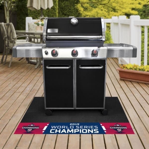 Washington Nationals 2019 World Series Champions Vinyl Grill Mat - 26in. x 42in.