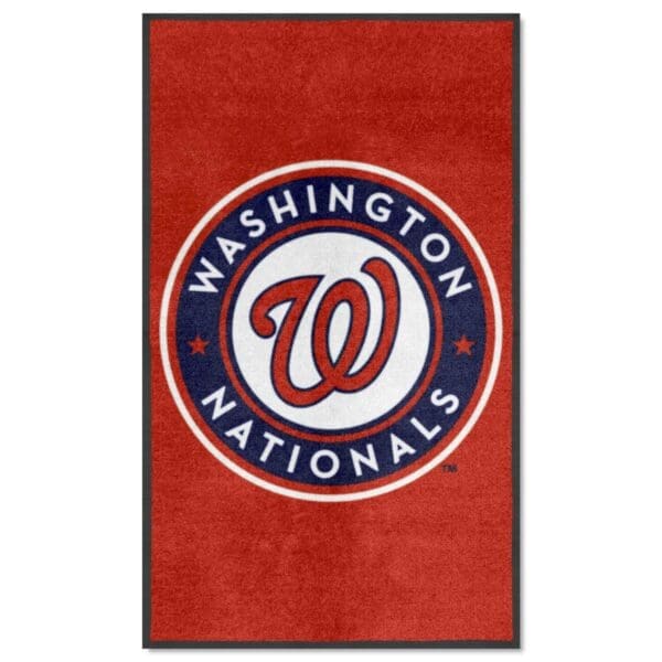 Washington Nationals 3X5 High Traffic Mat with Durable Rubber Backing Portrait Orientation 1 scaled