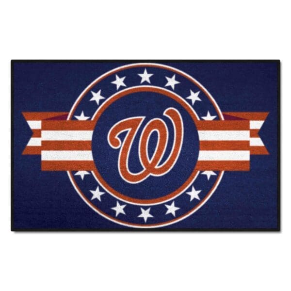 Washington Nationals Starter Mat Accent Rug 19in. x 30in. Patriotic Starter Mat 1 scaled