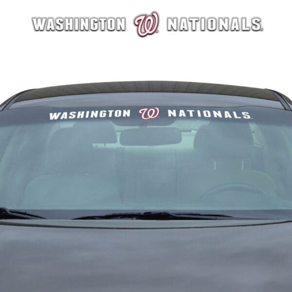 Washington Nationals Sun Stripe Windshield Decal 3.25 in. x 34 in 1