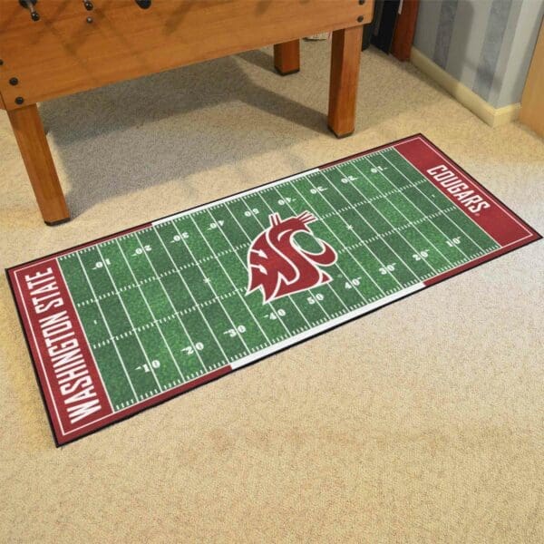 Washington State Cougars Field Runner Mat - 30in. x 72in.