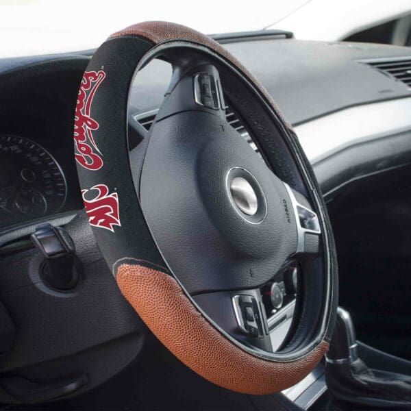 Washington State Cougars Football Grip Steering Wheel Cover 15" Diameter