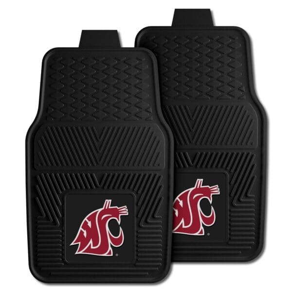 Washington State Cougars Heavy Duty Car Mat Set 2 Pieces 1 scaled