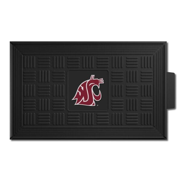 Washington State Cougars Heavy Duty Vinyl Medallion Door Mat 19.5in. x 31in 1 scaled