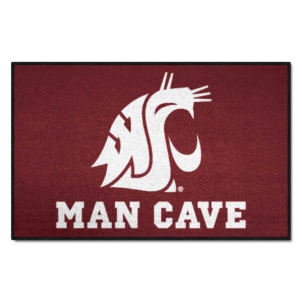 Washington State Cougars Man Cave Starter Mat Accent Rug 19in. x 30in 1 scaled