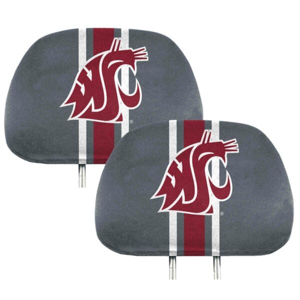 Washington State Cougars Printed Head Rest Cover Set 2 Pieces 1 scaled