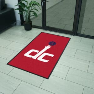 Washington Wizards 3X5 High-Traffic Mat with Durable Rubber Backing - Portrait Orientation-9950