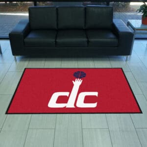 Washington Wizards 4X6 High-Traffic Mat with Durable Rubber Backing - Landscape Orientation-9951