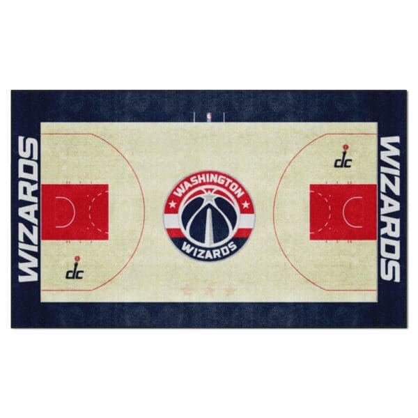Washington Wizards 6 ft. x 10 ft. Plush Area Rug 34458 1 scaled