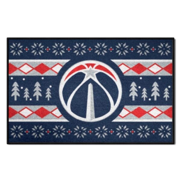 Washington Wizards Holiday Sweater Starter Mat Accent Rug 19in. x 30in. 26844 1 scaled