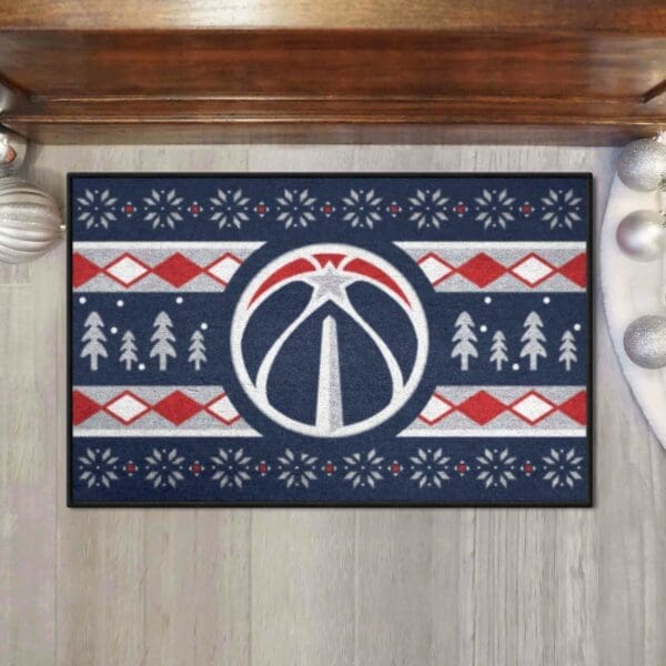 Washington Wizards Holiday Sweater Starter Mat Accent Rug - 19in. x 30in.-26844