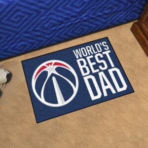 Washington Wizards Starter Mat Accent Rug - 19in. x 30in. World's Best Dad Starter Mat-31206