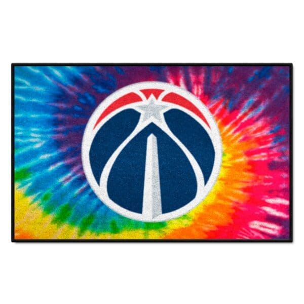 Washington Wizards Tie Dye Starter Mat Accent Rug 19in. x 30in. 34425 1 scaled