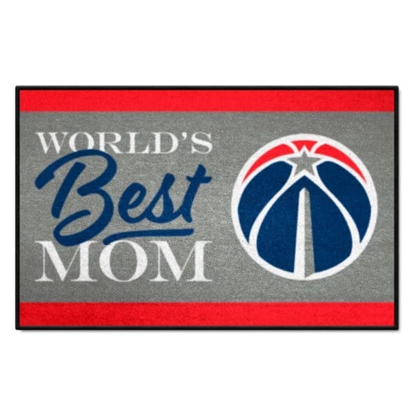 Washington Wizards Worlds Best Mom Starter Mat Accent Rug 19in. x 30in. 34198 1 scaled