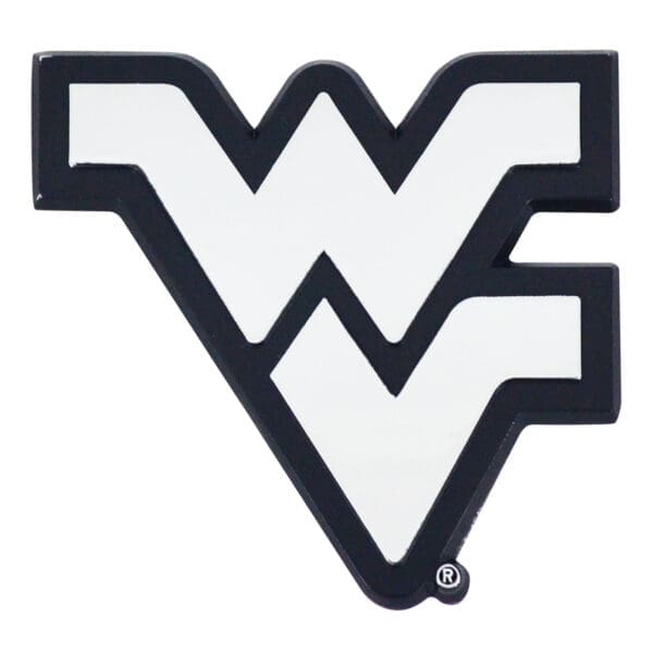 West Virginia Mountaineers 3D Chrome Metal Emblem 1