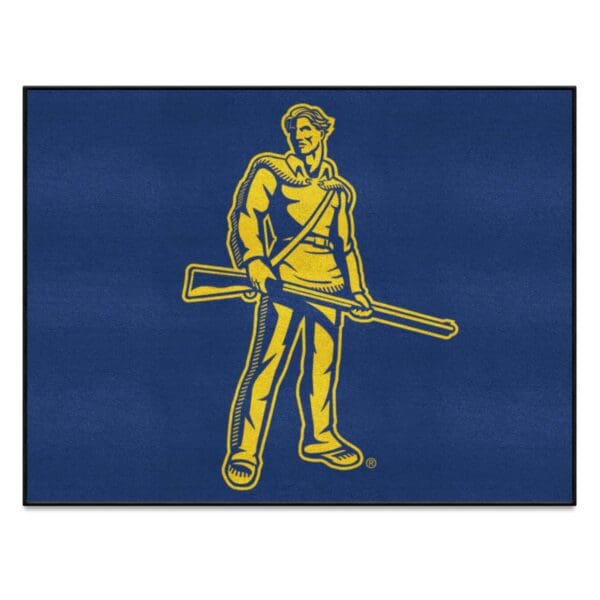 West Virginia Mountaineers 5ft. x 8 ft. Plush Area Rug 1 1 scaled