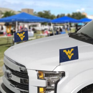West Virginia Mountaineers Ambassador Car Flags - 2 Pack Mini Auto Flags
